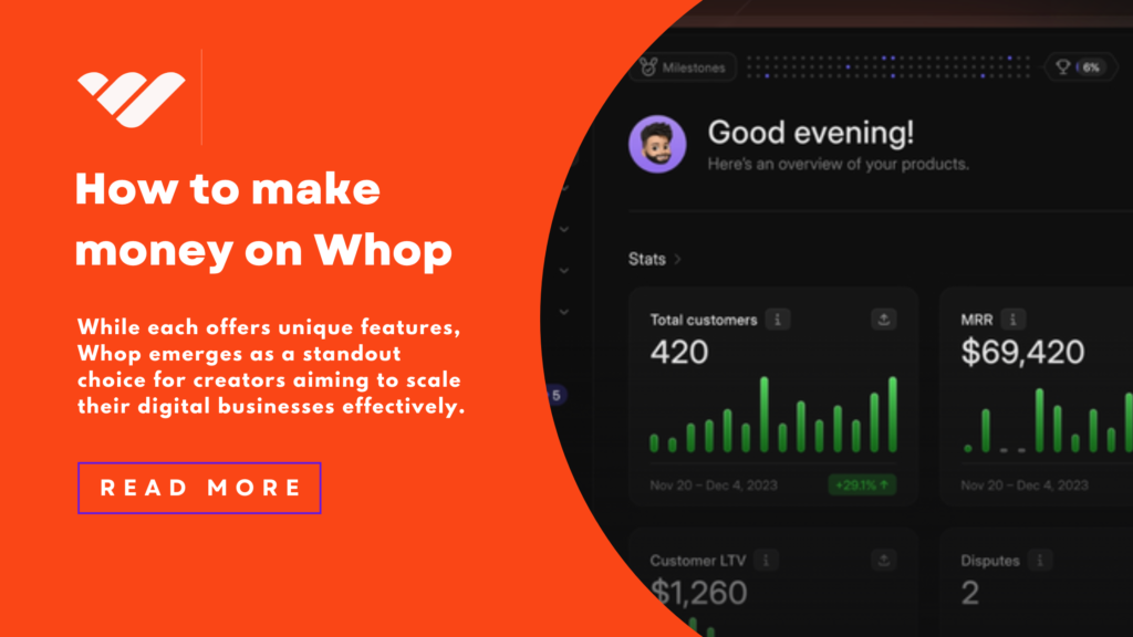 how to make money on Whop